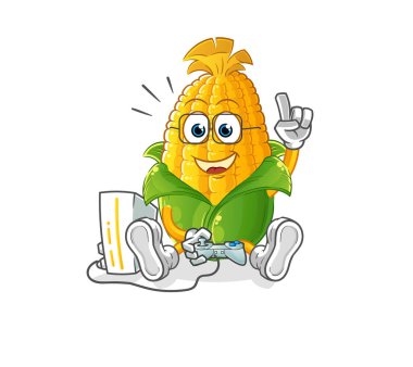 Mısır oyun oynuyor. çizgi film karakteri