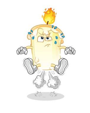 Mumlar osuruktan atlama illüstrasyonu. karakter vektörü