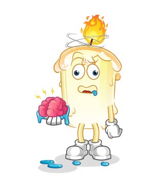 Beyin vektörü yok. çizgi film karakteri