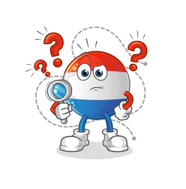 Flaman bayrağı aranıyor. karakter vektörü