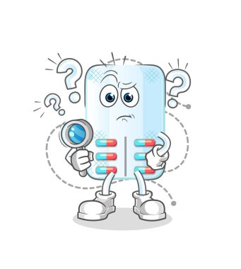 İllüstrasyon araştırması. karakter vektörü