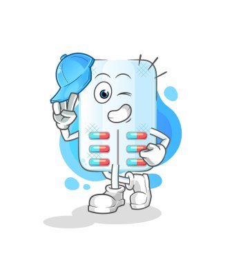 Büyücü çocuk karakter çizgi filmi.