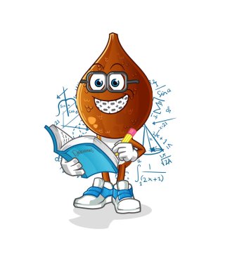 Yılan meyvesi kafalı çizgi film manyağı. çizgi film maskotu vektörü