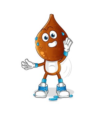 Yılan başlı çizgi film karakteri. çizgi film maskotu vektörü