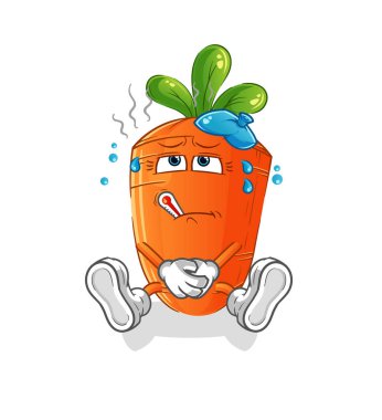 Havuç hastalığı taşıyıcısı. çizgi film karakteri