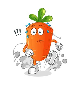 Havuç çizimi. karakter vektörü