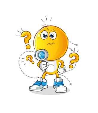 Çizgi film başındaki emoticon çizimi. karakter vektörü