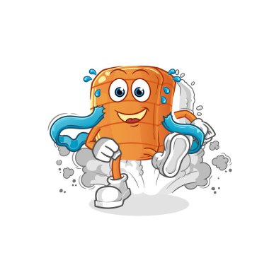 Suşi kaçakçısı karakteri. çizgi film maskotu vektörü