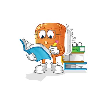 Suşi maskot eğitimi alıyor. çizgi film vektörü