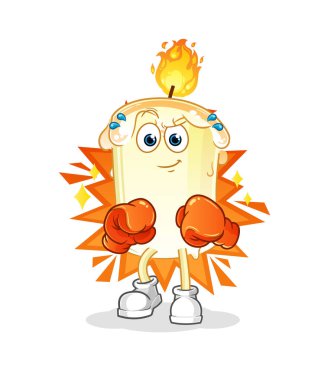 Mum boksör karakteri. çizgi film maskotu vektörü