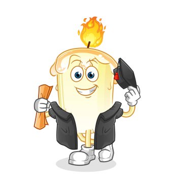 Mum mezuniyet vektörü. çizgi film karakteri