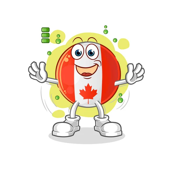 ธงแคนาดา วละครแบตเตอร ปแบบ เวกเตอร สคอตการ — ภาพเวกเตอร์สต็อก