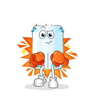 Sihirli boksör karakteri. çizgi film maskotu vektörü