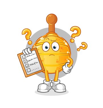 Ahşap Bal Kovanı çizelgesi vektörü. çizgi film karakteri