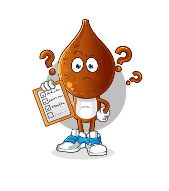 Yılan meyvesi kafalı çizgi film çizim listesi vektörü. çizgi film karakteri