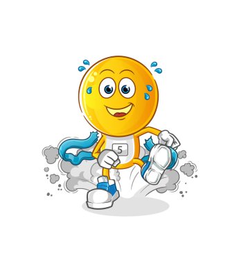 Çizgi film karakteri başı emoticon. çizgi film maskotu vektörü