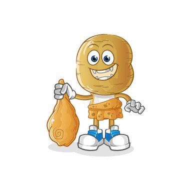 Antik Patates Kafa çizgi filmi. çizgi film maskotu vektörü