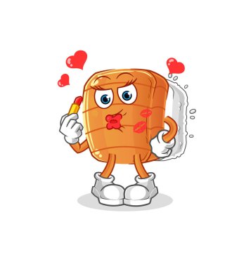 Suşi maskot olur. çizgi film vektörü