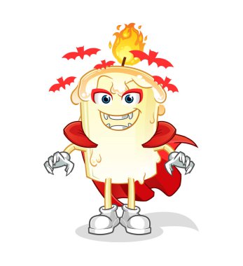 Mum Drakula illüstrasyonu. karakter vektörü