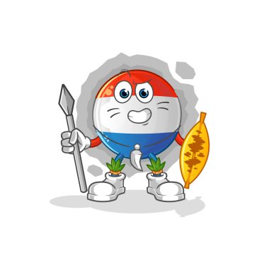 Hollanda kabilesinin bayrak maskotu 