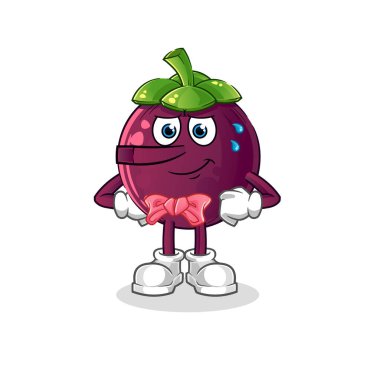 Pinokyo karakteri gibi yalan söylüyor. çizgi film maskotu vektörü