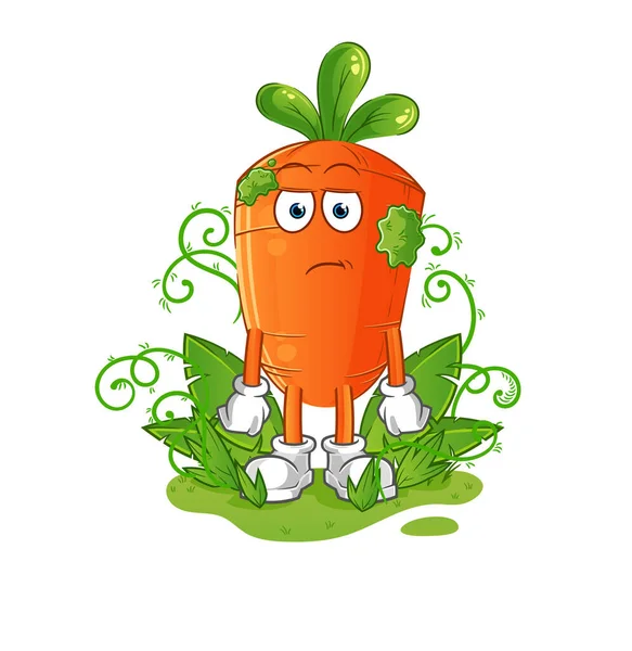 Havuç uzun zamandır maskotluk yapıyor. çizgi film vektörü