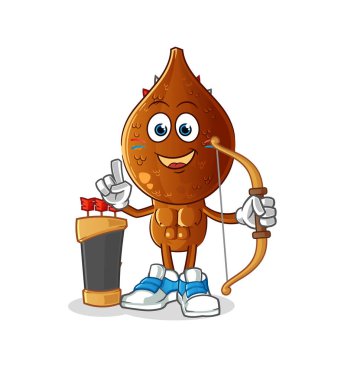 Yılan başlı çizgi film Amerikan kabilesi. çizgi film vektörü