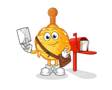 Tahta Bal Dipper postacı vektörü. çizgi film karakteri