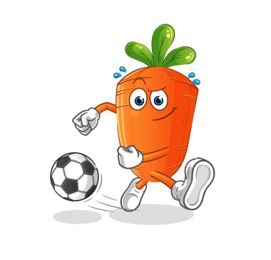 Havuç çizgi filmi tekmeliyor. çizgi film maskotu vektörü