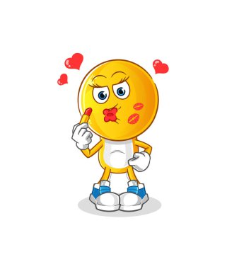 Yüz ifadeli çizgi film karakteri maskot. çizgi film vektörü