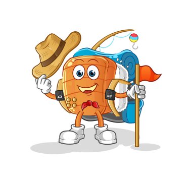 Suşi izci vektörü. çizgi film karakteri