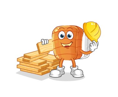 Suşi üreticisi vektörü. çizgi film karakteri