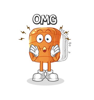 Suşi Tanrım vektörüm. çizgi film karakteri