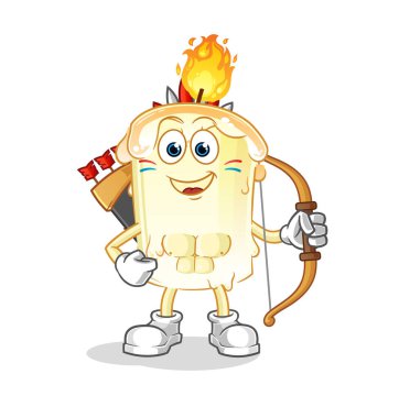 Mum yerli Amerikan kabilesi. çizgi film maskotu vektörü