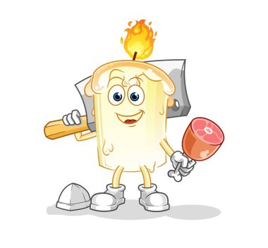 Mum Kasabı illüstrasyonu. karakter vektörü