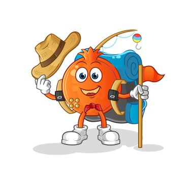 Nar gözlemcisi vektörü. çizgi film karakteri