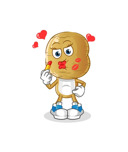 Potato Head Cartoon Make Mascot Cartoon Vector — Stock Vector