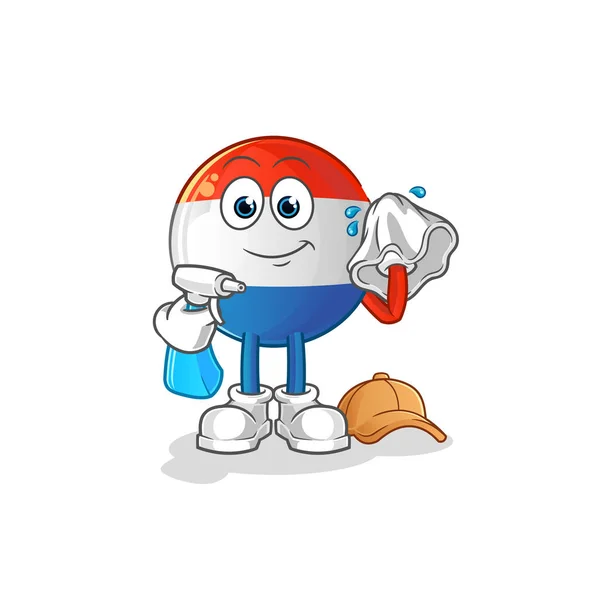 杜奇标志清洁剂向量 卡通人物 — 图库矢量图片