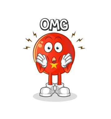 Vietnam bayrağı. Aman Tanrım. çizgi film karakteri