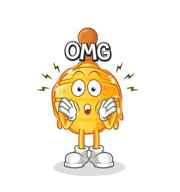 Tahta ballı şeker. Aman Tanrım. çizgi film karakteri