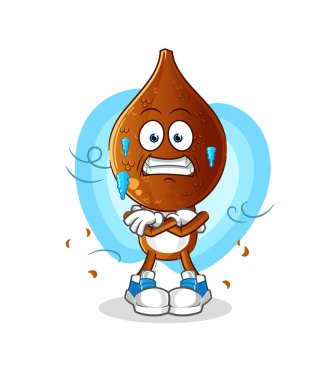 Yılan başlı çizgi film karakteri soğuk çizim. karakter vektörü