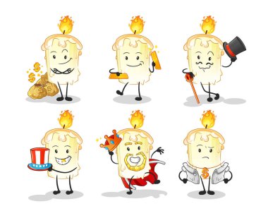 mum zengini karakter. çizgi film maskotu vektörü