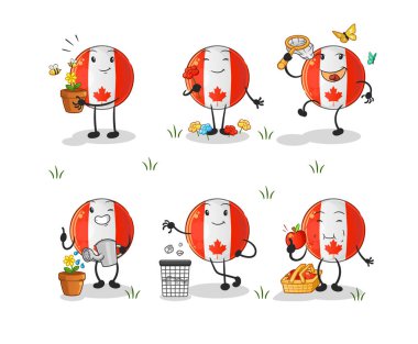 Kanada bayrağı Dünya Grubu 'nu kurtaracak. çizgi film maskotu