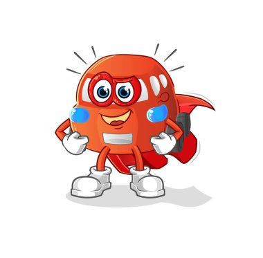 car heroes vector. cartoon character