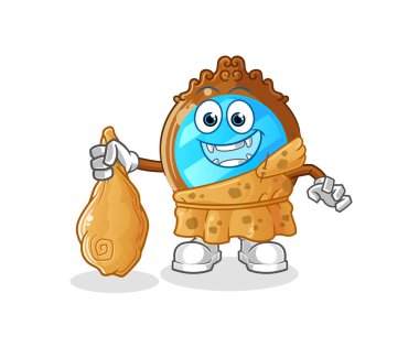 mirror ancient cartoon. cartoon mascot vector
