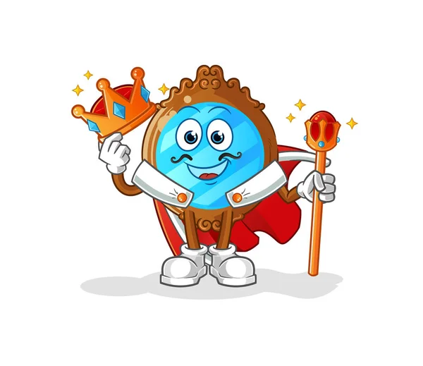 Mirror King Vector Cartoon Character — Image vectorielle