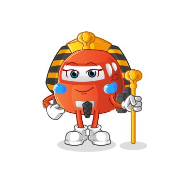 car ancient egypt cartoon. cartoon mascot vector
