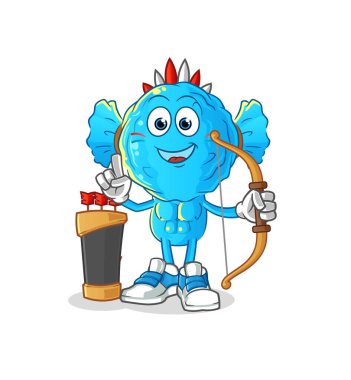 candy head cartoon native american tribe. cartoon vector