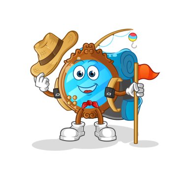 mirror scout vector. cartoon character