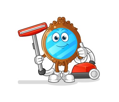 mirror clean with a vacuum . character vector